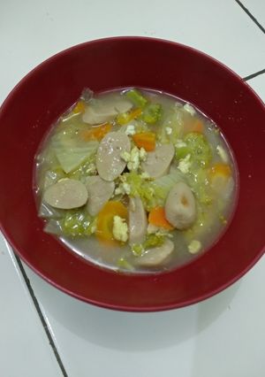 Foto resep Capcay Kuah Sosis Bakso
