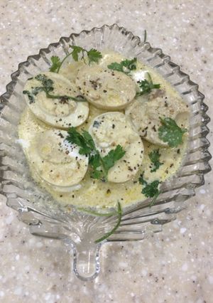 A picture of Malai Egg Curry.