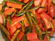 A picture of green chilli chopped