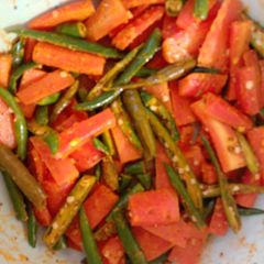 A picture of Carrot green chilli pickle.