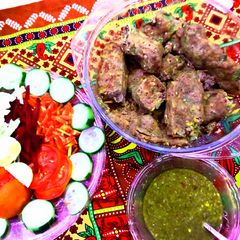 A picture of Turkish Kabab.