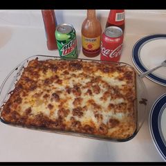 A picture of Italian Lasagna Today’s Special !!.