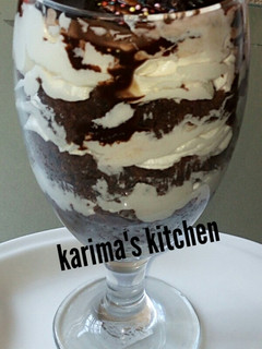 A picture of Chocolate cake parfait.