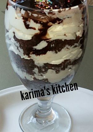 A picture of Chocolate cake parfait.