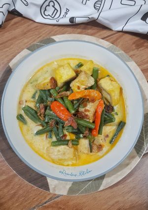 Foto resep Sayur Santan Kacang Panjang Tahu