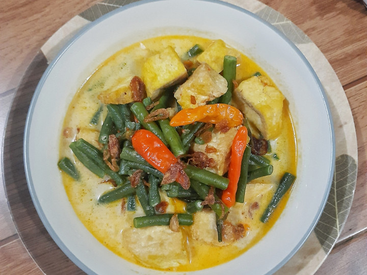 Resep Sayur Santan Kacang Panjang Tahu Anti Gagal