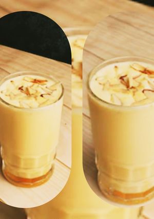 A picture of Kesar Badam Milk 🥛.