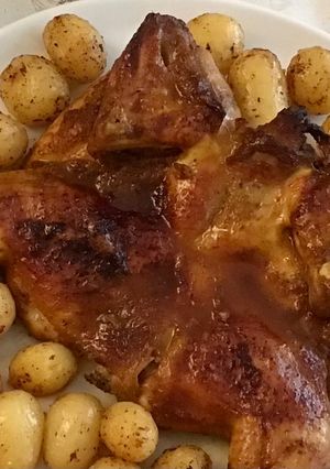 Kifordítva sült csirke recept fotója