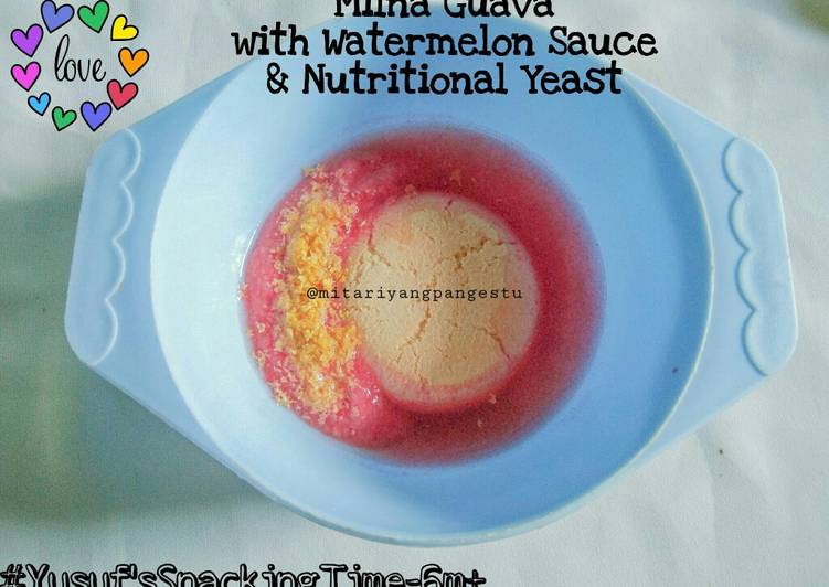 Milna Guava with Watermelon Sauce& Nutritional Y.Snack Baby 6m+