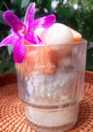 Hình của món Sữa chua mix trái cây.