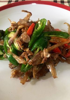 Foto resep Ikan Asin Cabe Hijau