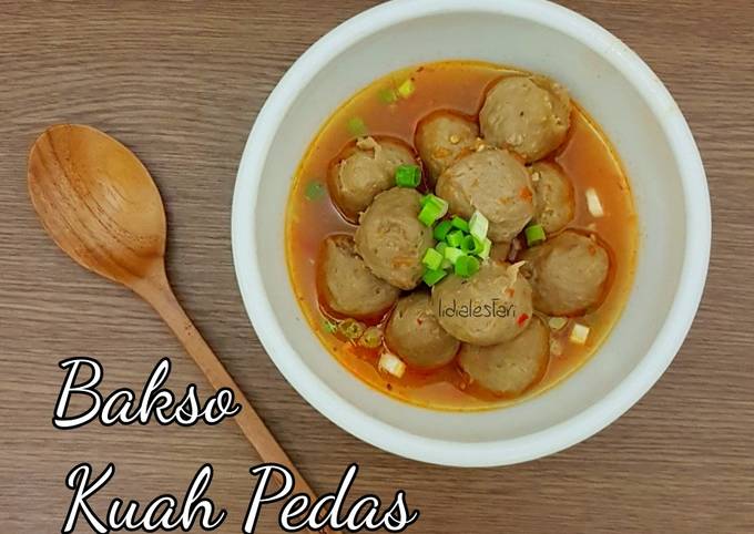 Resep Bakso Kuah Pedas oleh lidia lestari - Cookpad