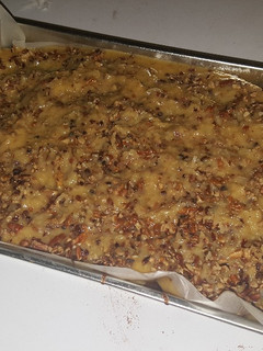 A picture of German Chocolate Sheet Cake with Coconut-Pecan Frosting.