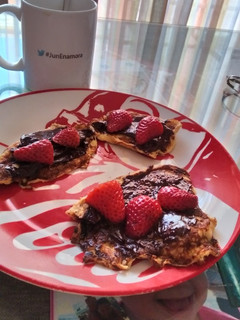 Una foto de Tortitas de plátano