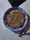 Cabbage with mashed sweet potato
