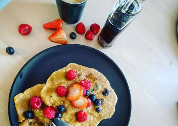 Comment faire Préparer Savoureux American pancakes version healthy