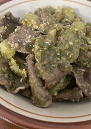 Foto resep Lidah sapi cabe ijo