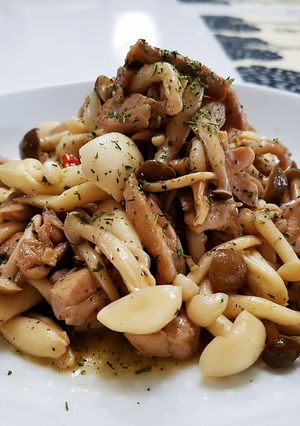 雙菇炒雞柳 的食譜成品照片