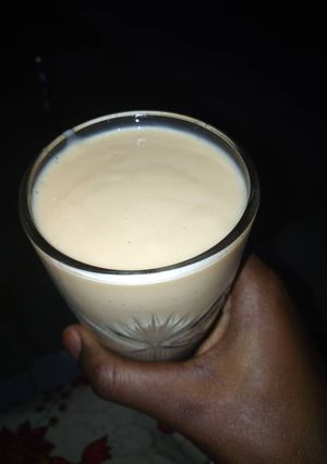 A picture of Tiger nut drink (kunun Aya).