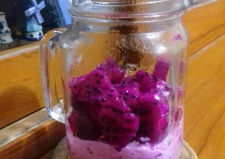 Overnight Oat Buah Naga