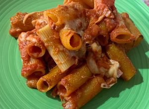 Foto di Rigatoni al forno con pancetta e mozzarella