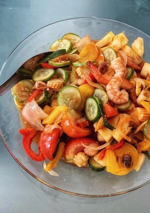 รูปของ ผัดเปรี้ยวหวานกุ้ง