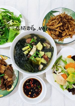 Hình của món Mâm cơm chay mùa lễ Vu Lan.