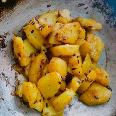 A picture of Jeera aloo.