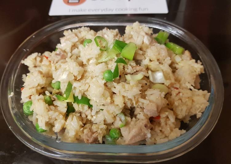 My Sweet Chilli Chicken + Egg fried Rice. ๐