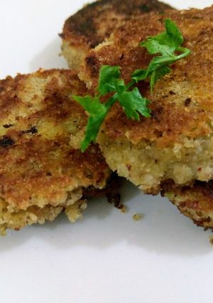 A picture of Nadiya Bara / Coconut Vada - Odisha delicacy.