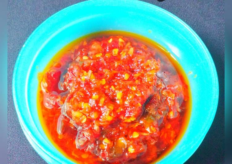 Cara membuat Sambel Bawang ala Bu Rudy (versi #Simplerecipesummuarwa) #386²⁰ yang lezat dan Mudah Dibuat