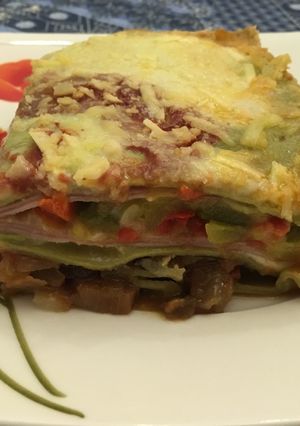 Una foto de Lasaña fácil de verduras