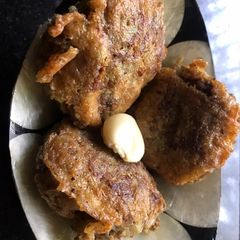 A picture of Mince Cutlet with Indian spices.