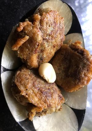A picture of Mince Cutlet with Indian spices.