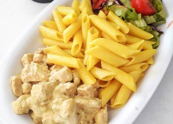 Resep Populer Penne Pasta with Chicken Curry Enak Sempurna