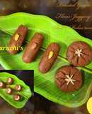 Roasted Gram Flour-Jaggery Rolls, Pedas and Ladoos