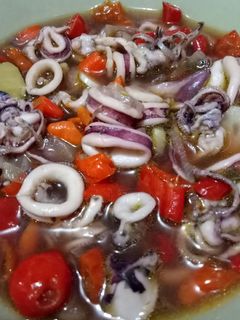 Foto resep Cumi Pedas Kuah Teriyaki
