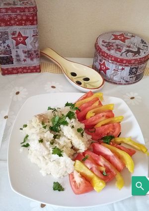 O poză a rețetei Orez dietetic cu pui.
