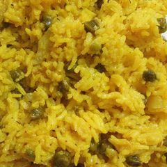 A picture of Green chanaa rice.