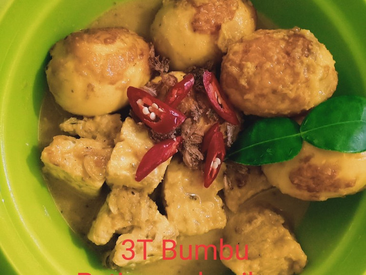 Anti Ribet, Memasak 3T Bumbu Petis (telur~tahu~tempe) Anti Gagal