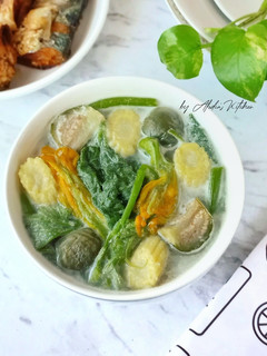 Foto resep Bobor Pucuk Labu Terong Putren