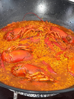 Una foto de Arroz con bogavante meloso