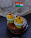 Tricolour Cupcake
