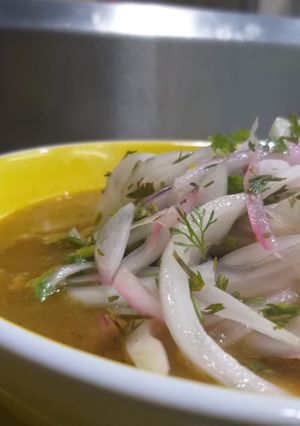 Una foto de Encebollado