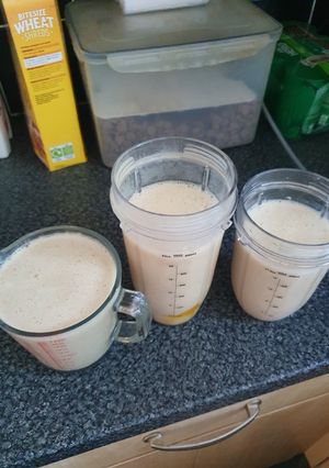 A picture of Banana Almond Milk Smoothie.