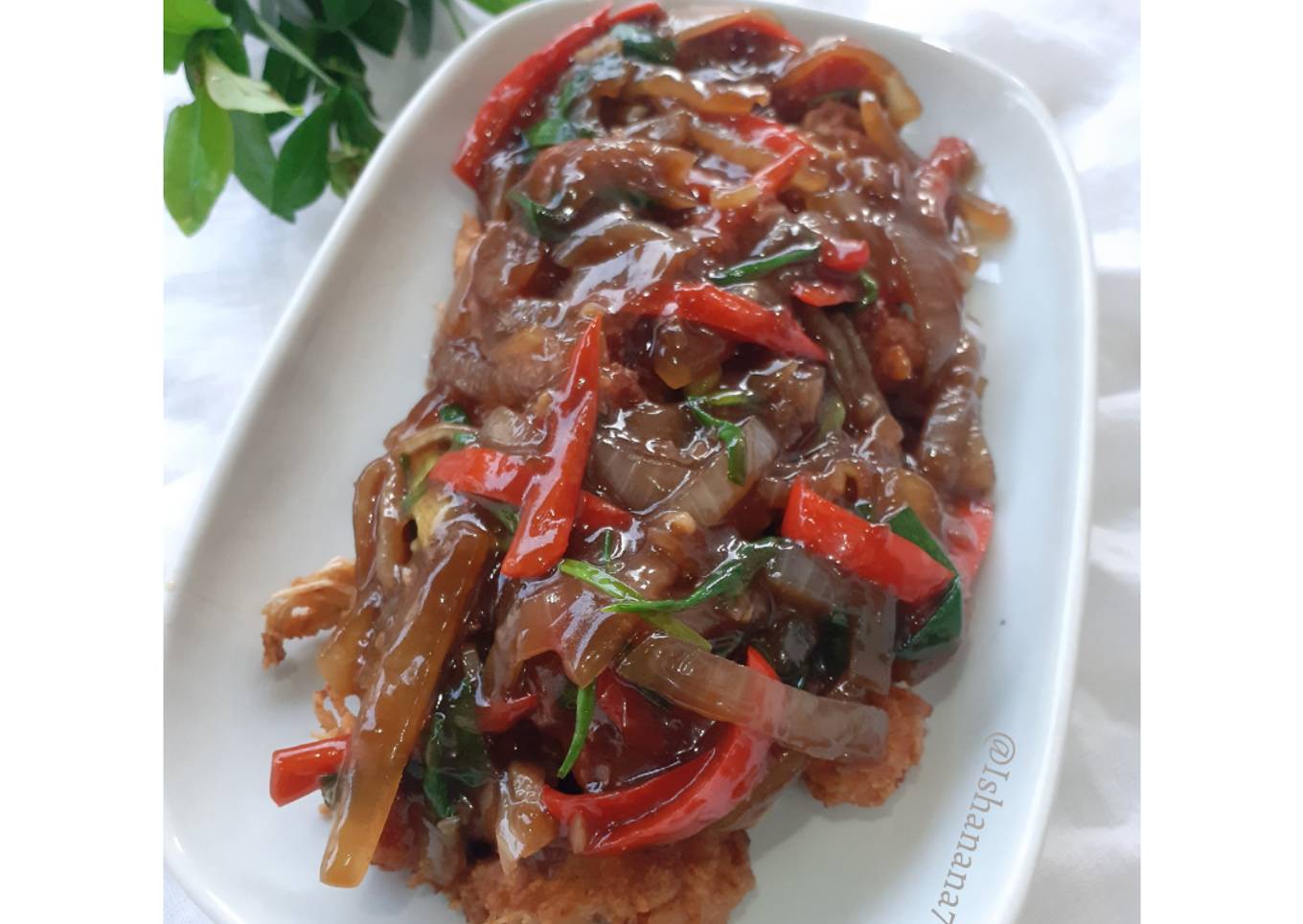 Udang tepung saus teriyaki