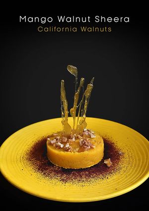 A picture of Mango Walnut Sheera.
