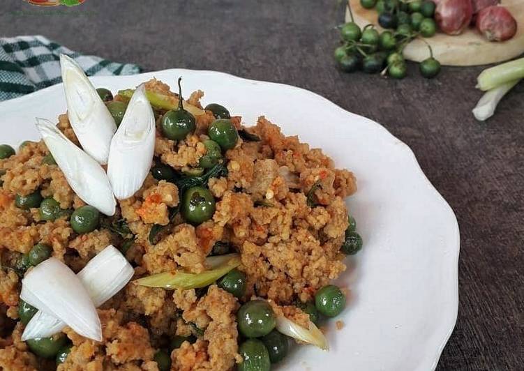 Resep Ulukutek Leunca Oncom, Bisa Manjain Lidah