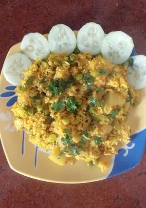 A picture of Veg pulao.