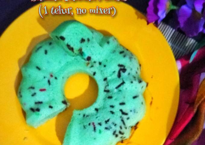 Bagaimana cara memasak Bolu Kukus Santan Pandan Meisis (1 telur no mixer) yang istimewa